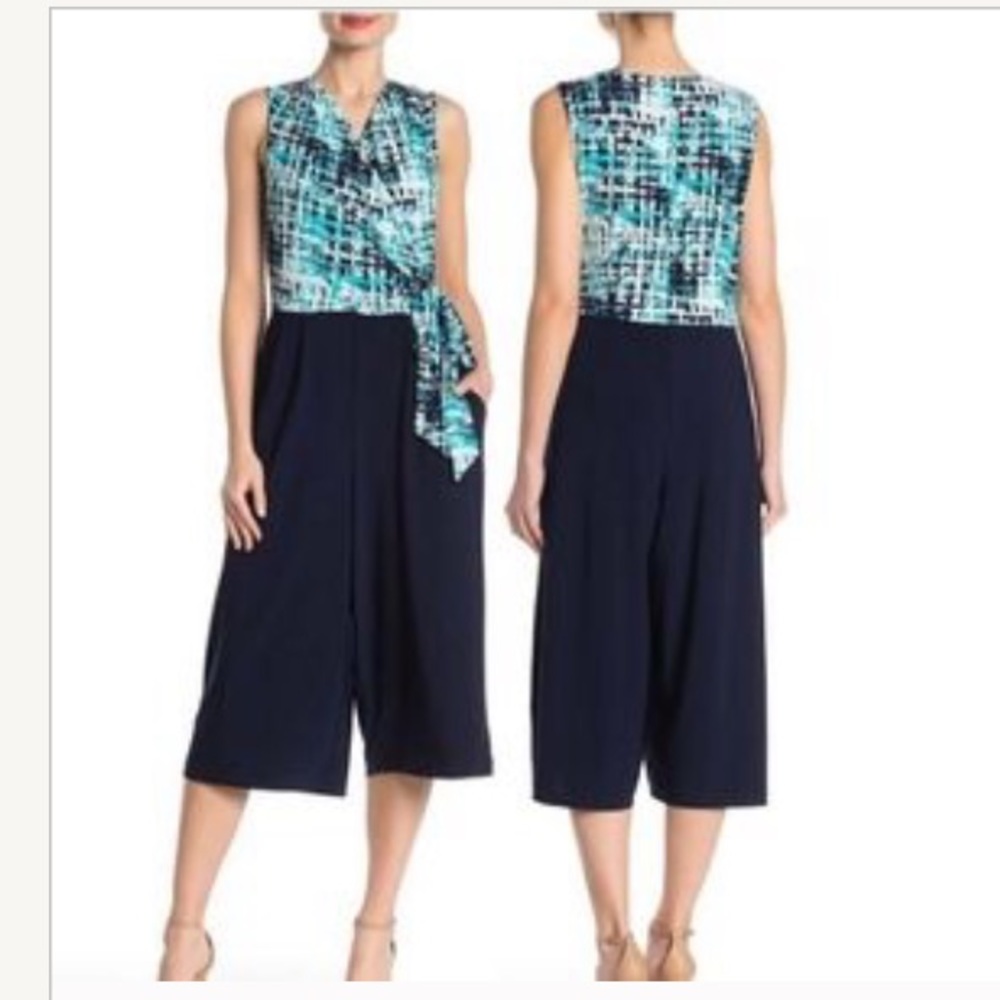 NWT - Sleeveless Cropped Jumpsuit